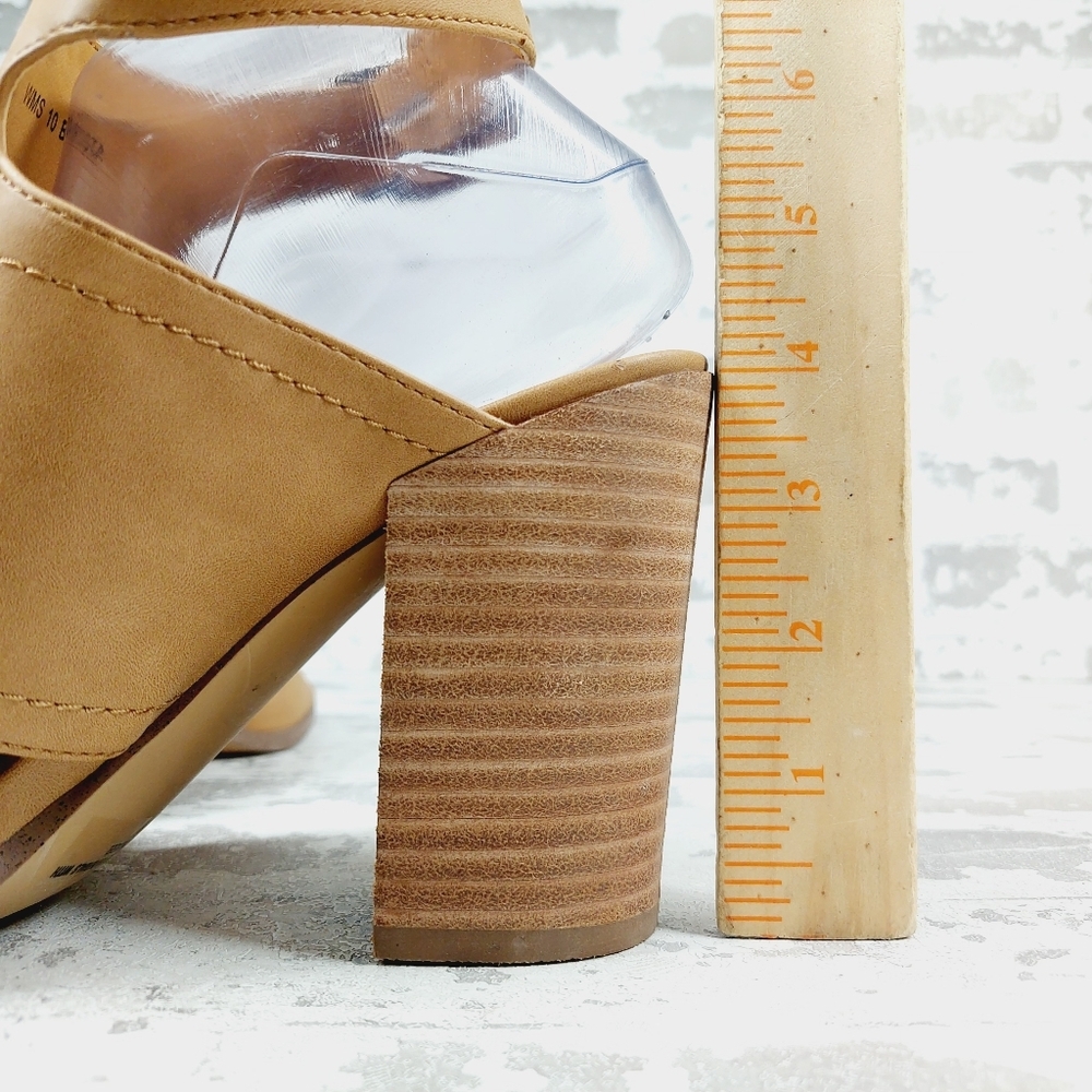 Dolce Vita Tan Open-Toe Block Heel Sandals - Picture 8 of 12